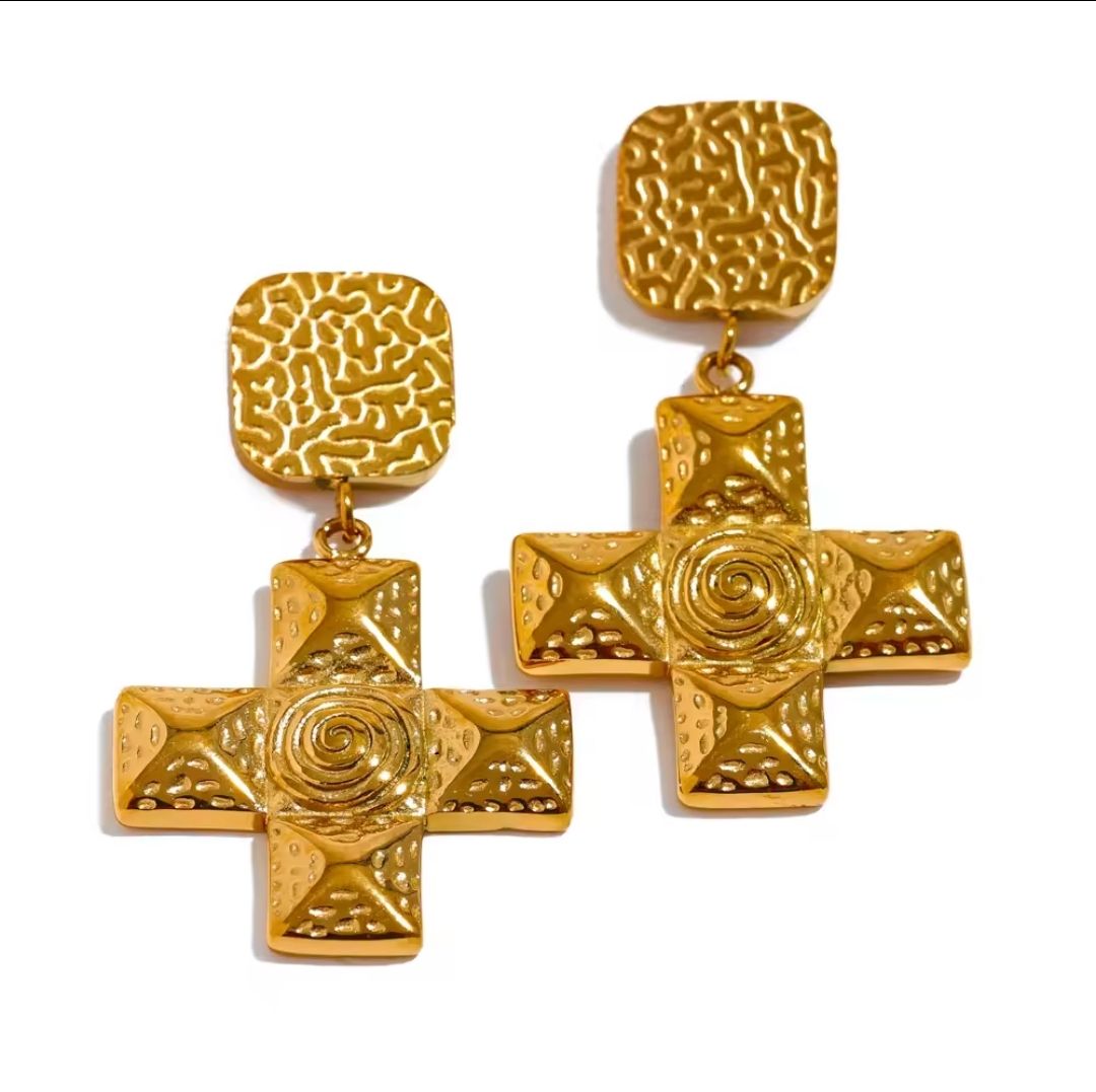 Mecca Cross Earrings _0