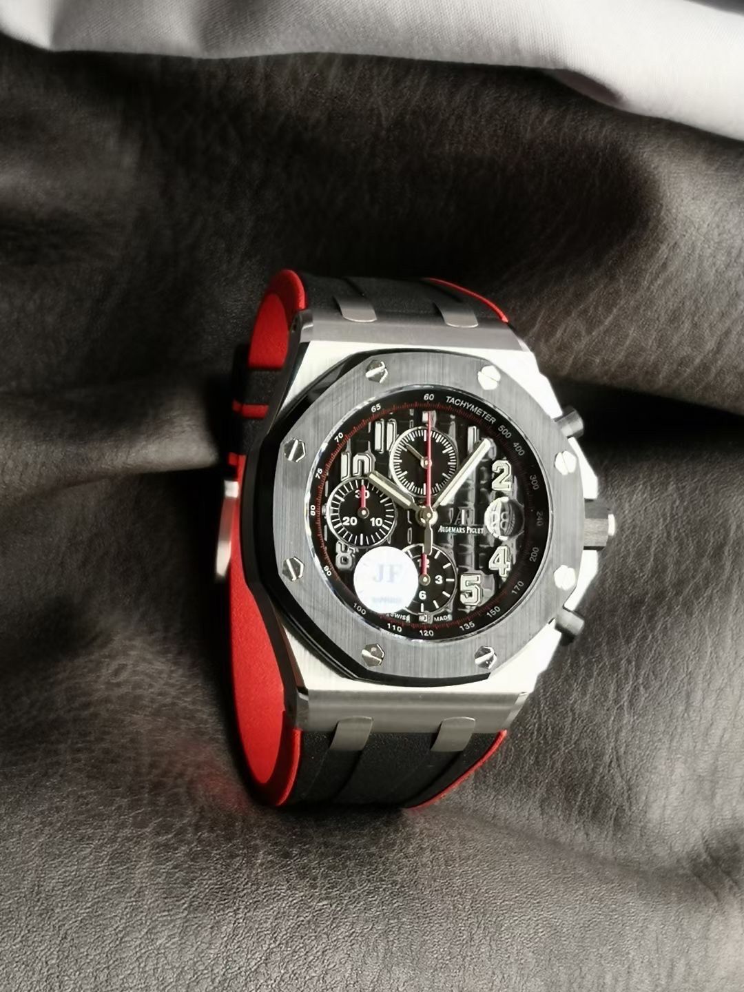 Audemars Piguet Royal Oak Offshore Chronograph with Black dial and Red accents_2