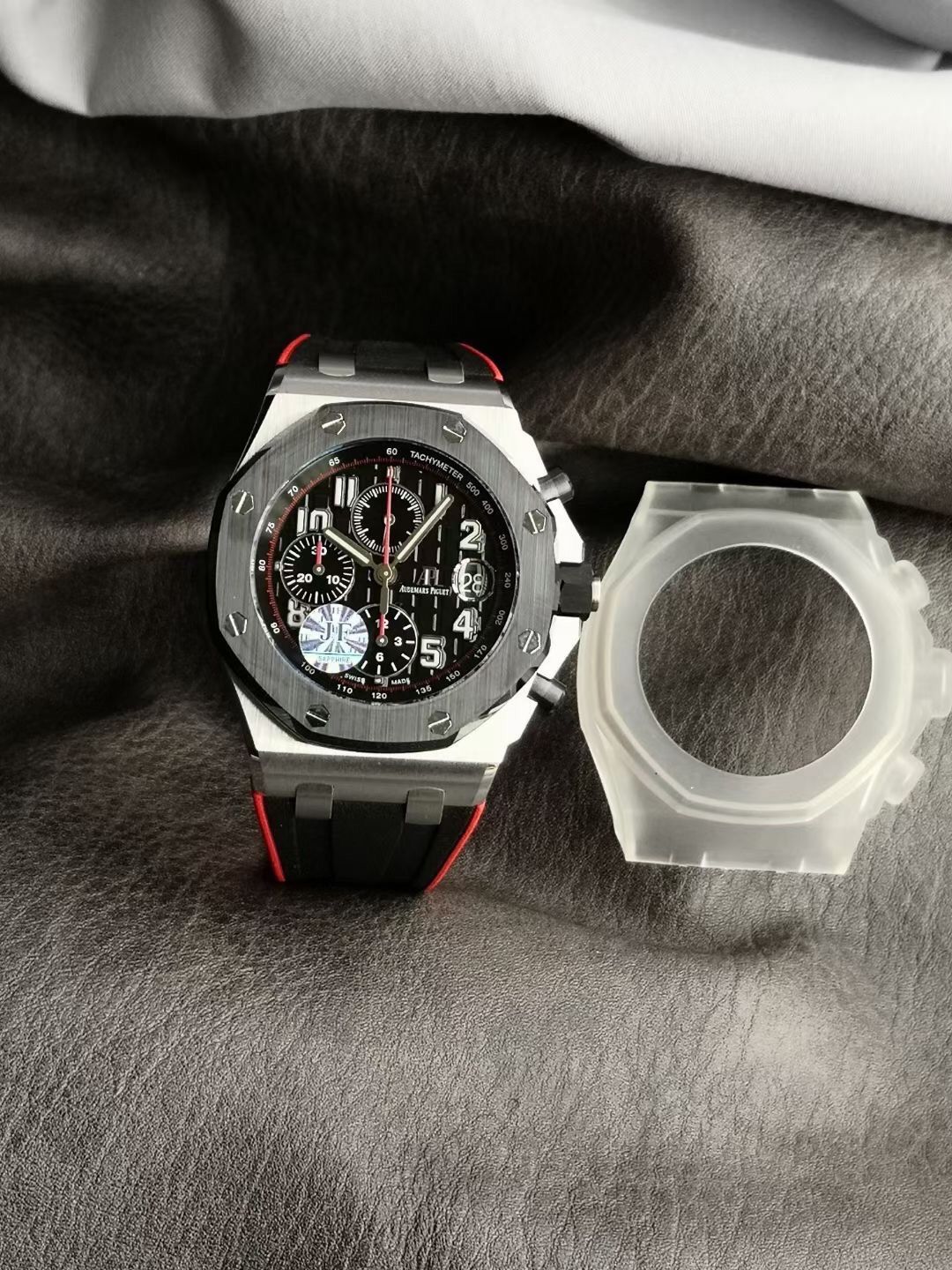 Audemars Piguet Royal Oak Offshore Chronograph with Black dial and Red accents_1