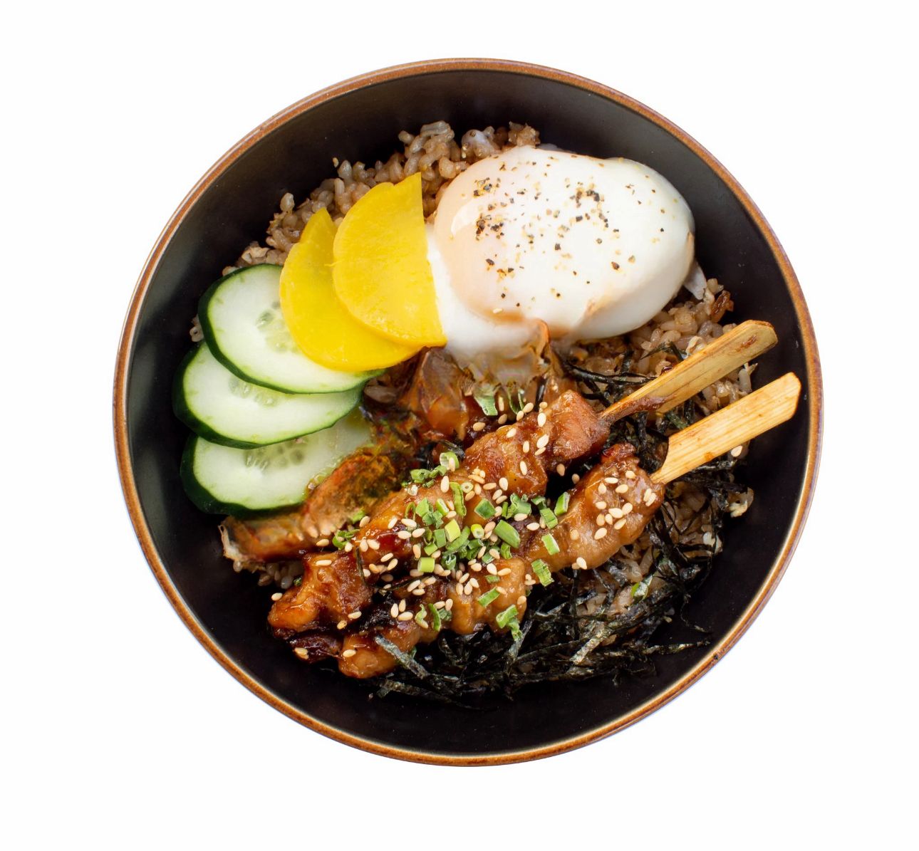 Yakitori Chicken Spaghetti/Rice Set with Onsen Egg_0