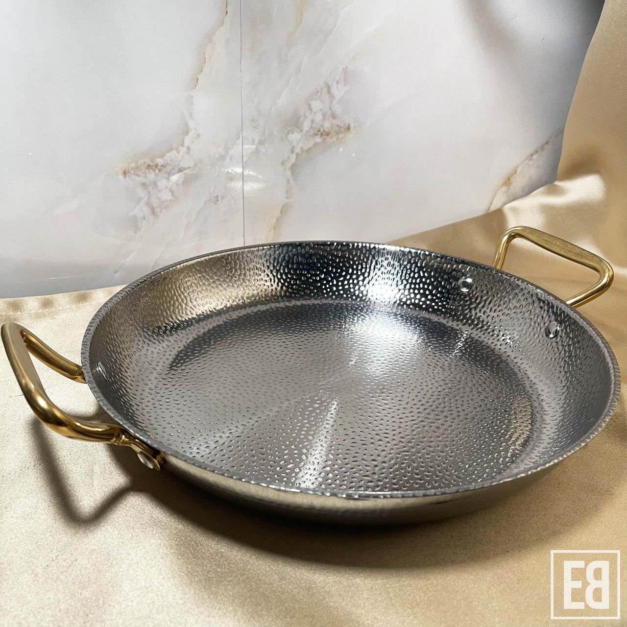 HAMMERED SILVER SUKIYAKI 30CM STAINLESS-STEEL POT CODE: K518_0