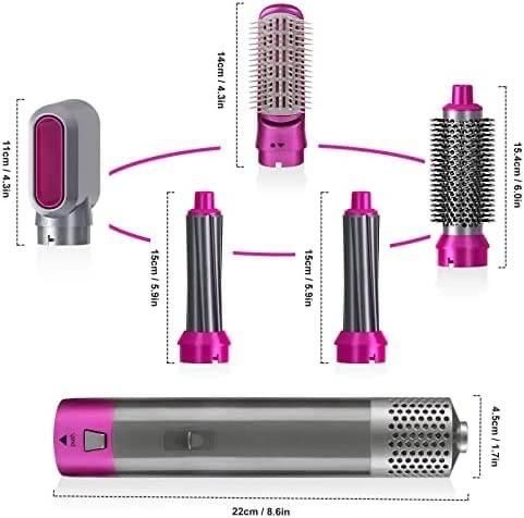 مجفف شعر 5 في 1 ومشط هواء ساخن ومكواة تجعيد شعر احترافية_10