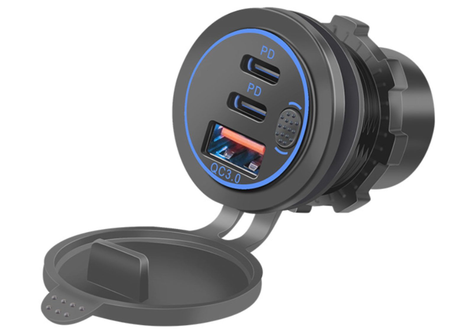 USB C Car Charger Socket DC Super Fast Charging QC3.0 & PD_0