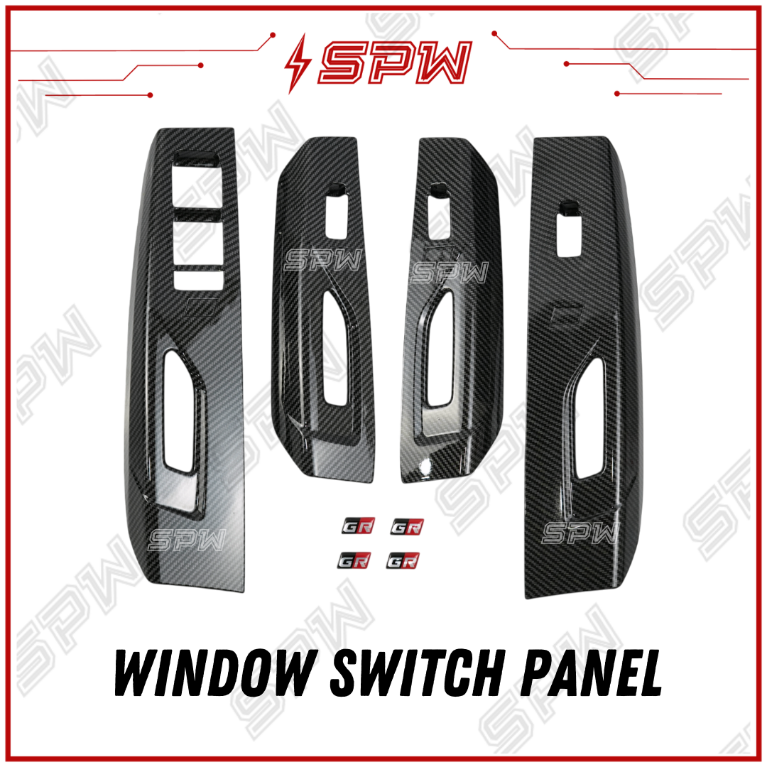 Perodua Bezza 2016-2024 Interior Accessories Decoration Carbon Fiber CF Look Trim Panel Switch Cover Garnish Accessory 2016 2017 2018 2019 2020 2021 2022 2023 2024_2