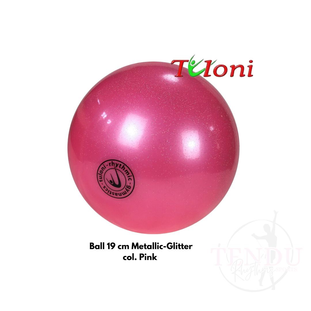 TULONI | Ball 18 cm Metallic-Glitter col. Pink (BA-T18M-GP)_0