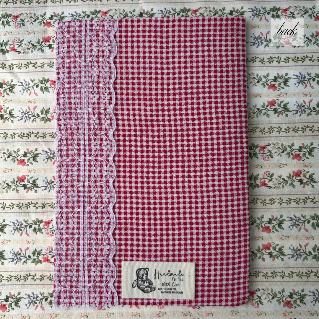 Handmade notebook in gingham_2