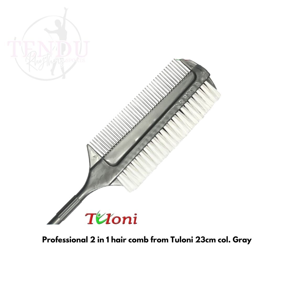 TULONI |  Professional 2 in 1 hair comb 23cm col. Gray (HA-HC23-GR)_0