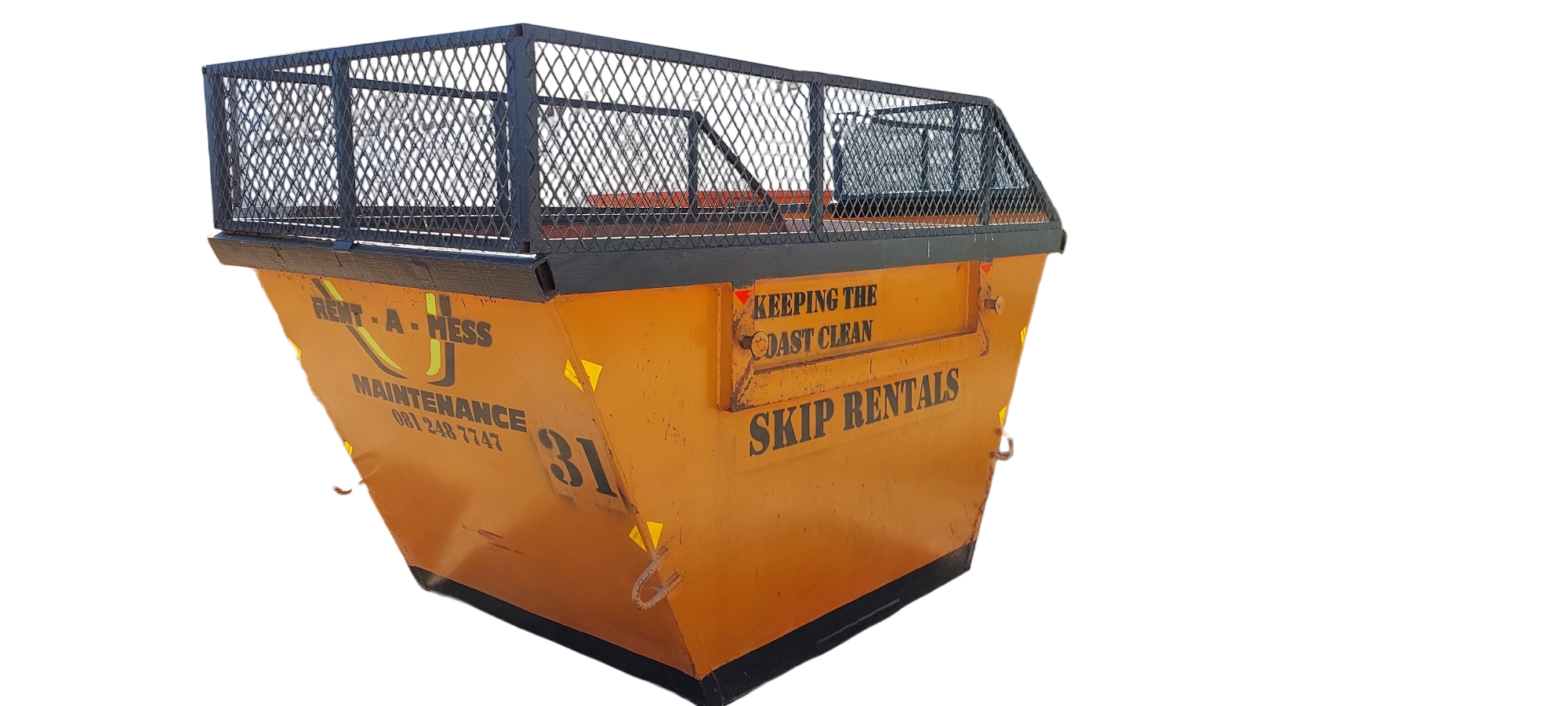 Skip hire 2.0m³ skip bin with rails_0