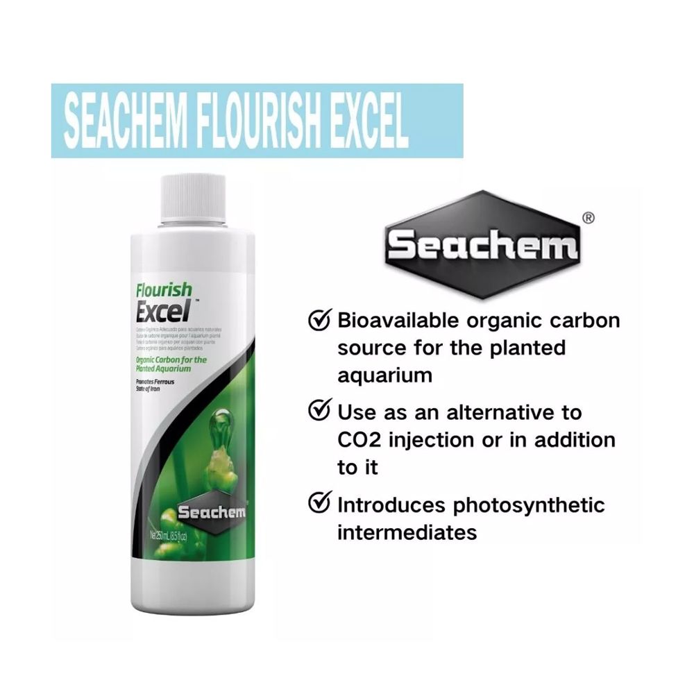 Seachem Flourish Excel For Planted Aquarium (100ML / 250ML / 500ML)_1