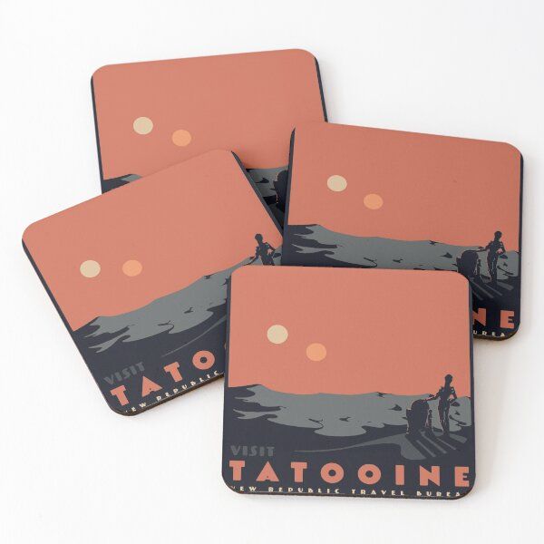 Visit Tatooine Coasters (Set of 4)_0