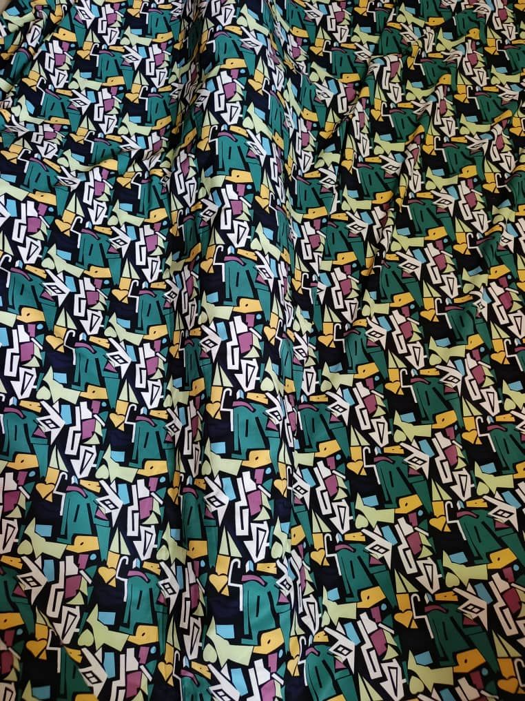 Tissu crêpes pour robes de femmes 4 yards_7