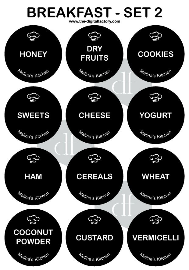 Home & Kitchen Labels 3cm Diameter (Choose any 6 Categories - 72pcs)_3