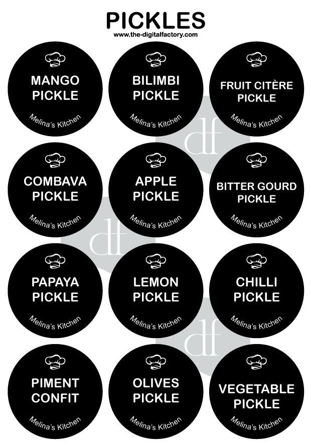 Home & Kitchen Labels 3cm Diameter (Choose any 6 Categories - 72pcs)_14