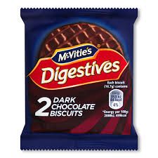 Хамле McVitie`s Digestive 33,3 гр. из цельнозерновых злаков покрытое молочным шоколадом_0