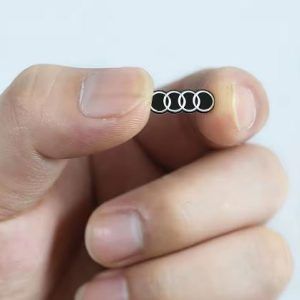 1Pcs Car Remote Key Sticker Aluminum Emblem for Audi Vehicles_0