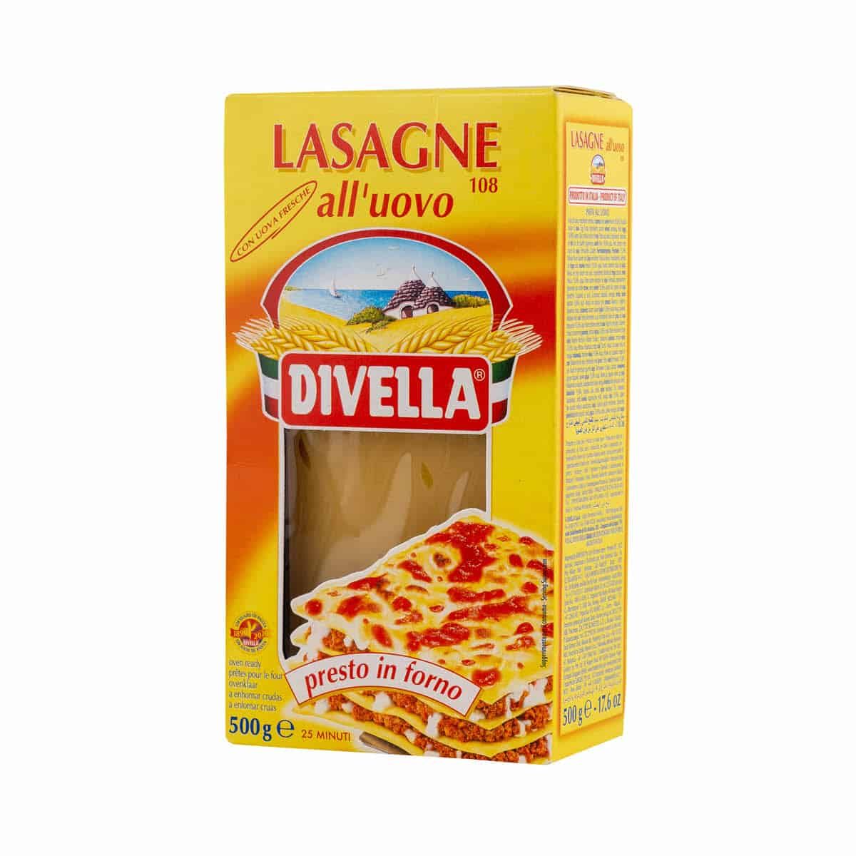 Diviella Lasagne 108 500g_0