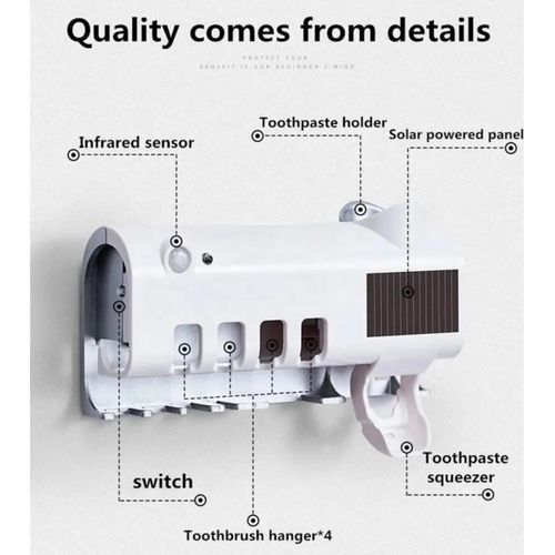 معقم فرشاة الأسنان مع موزع معجون الأسنان التلقائي_5