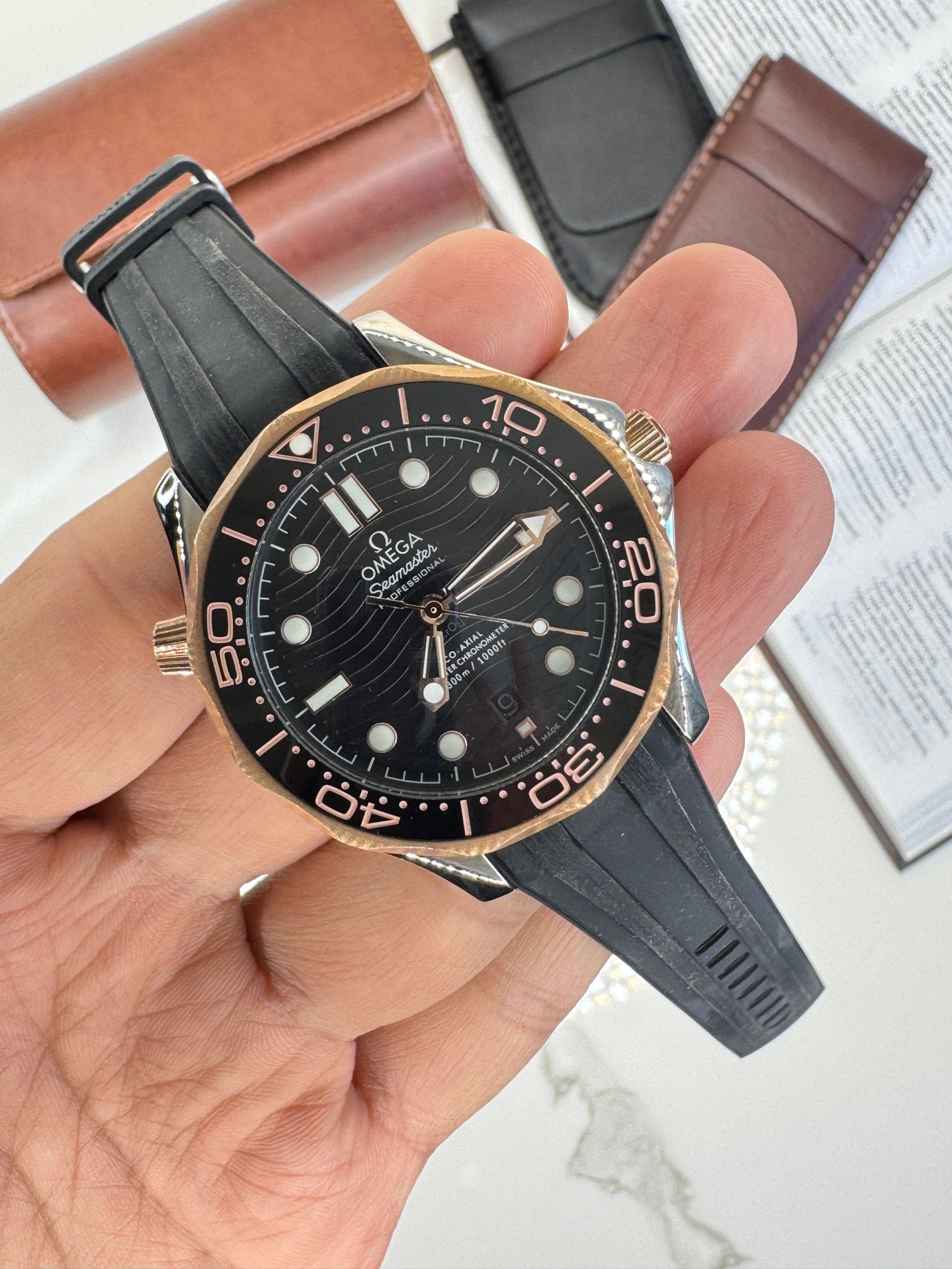 Omega Seamaster Automatico 42mm Rose Gold_0