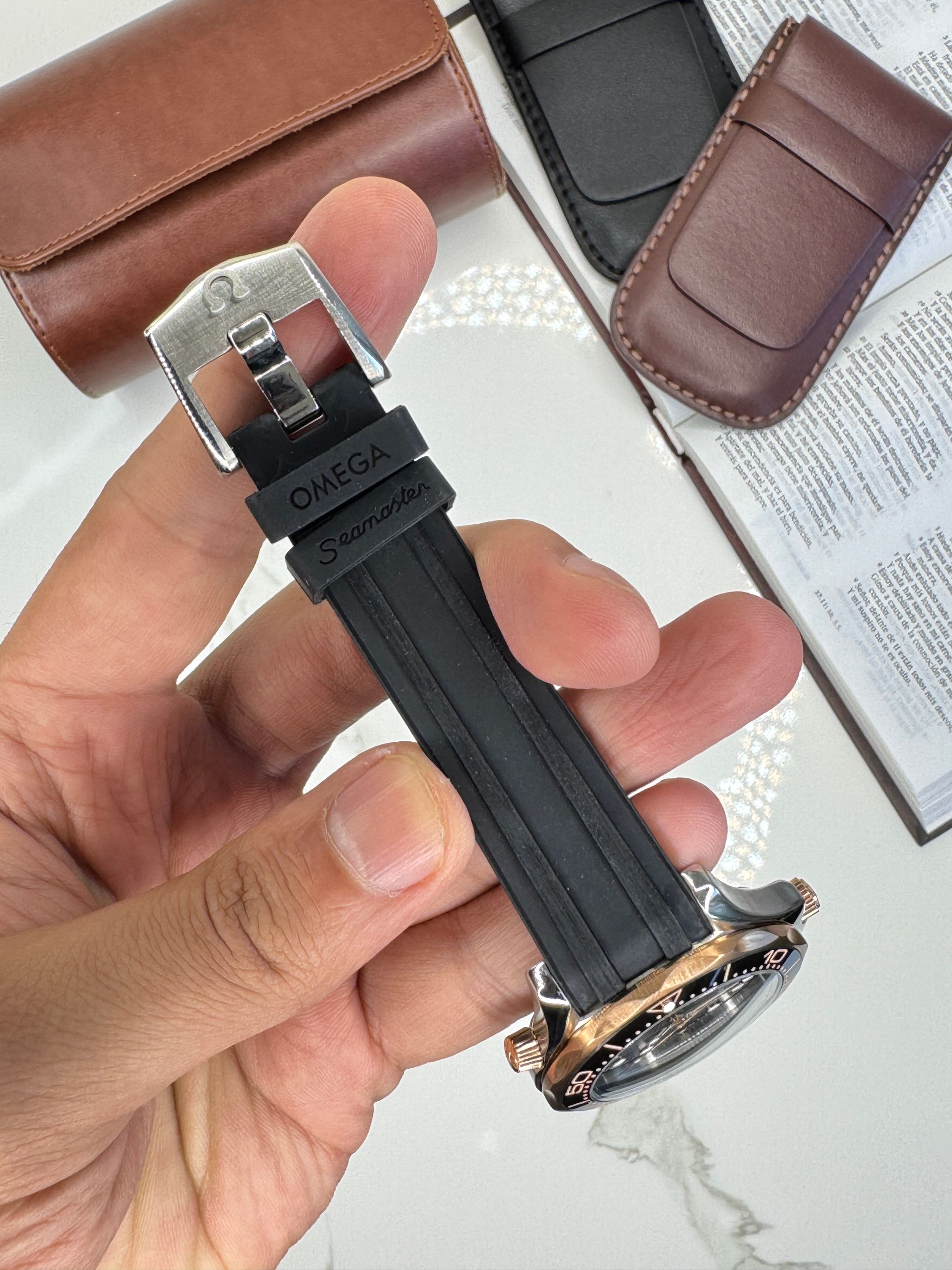Omega Seamaster Automatico 42mm Rose Gold_2