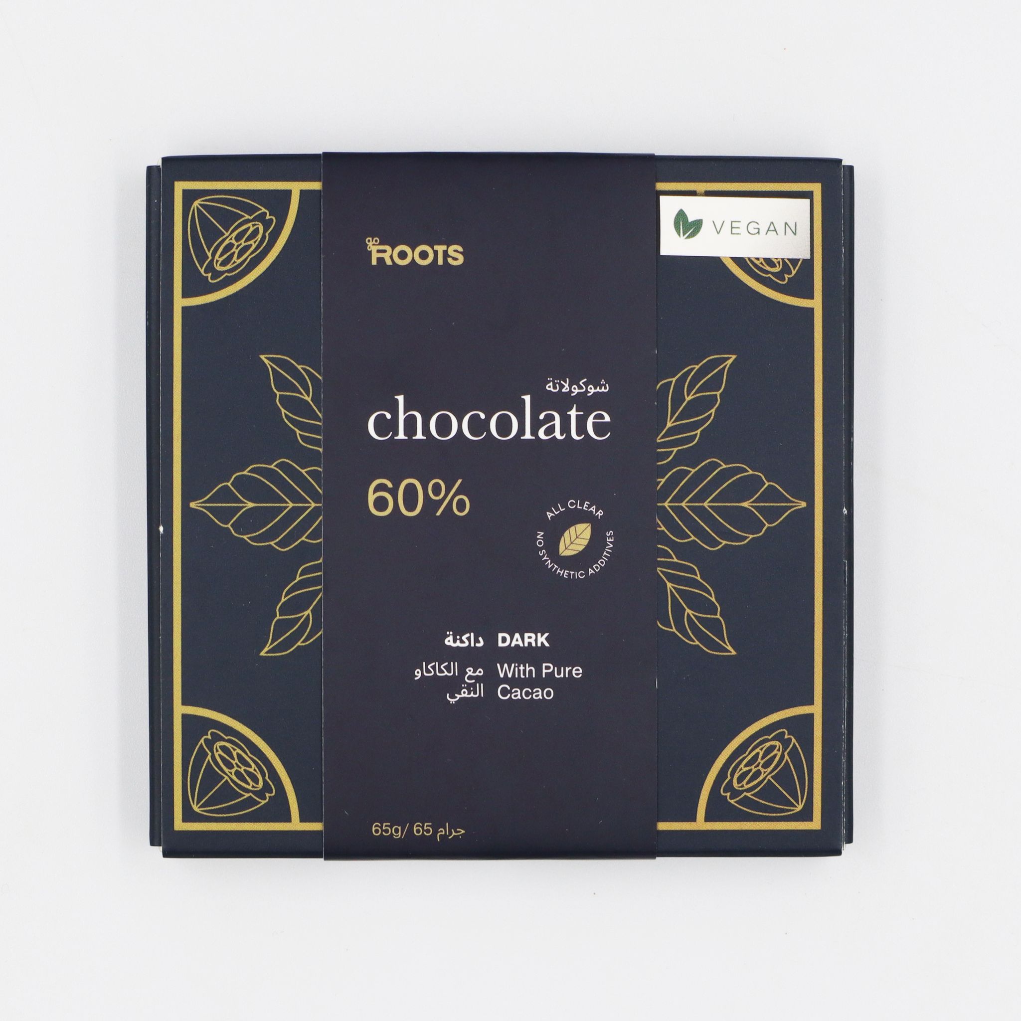 Roots Dark Chocolate 60% 65g_0