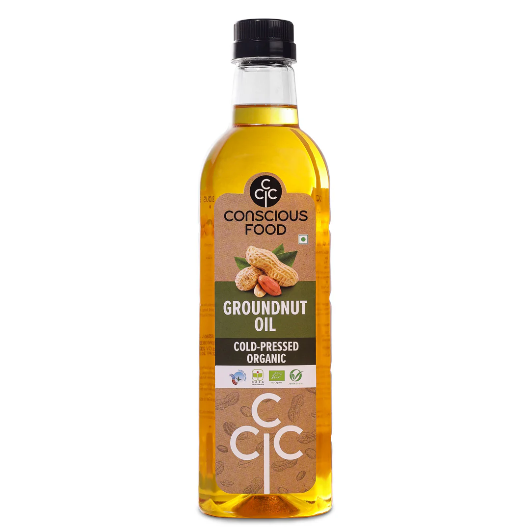 Conscious Food Organic Groundnut Oil 500ml_0