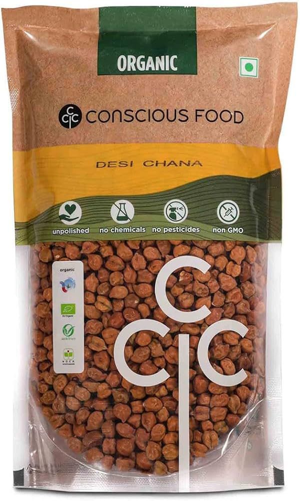 Conscious Food Organic Bengal Gram Desi Chana 500g_0