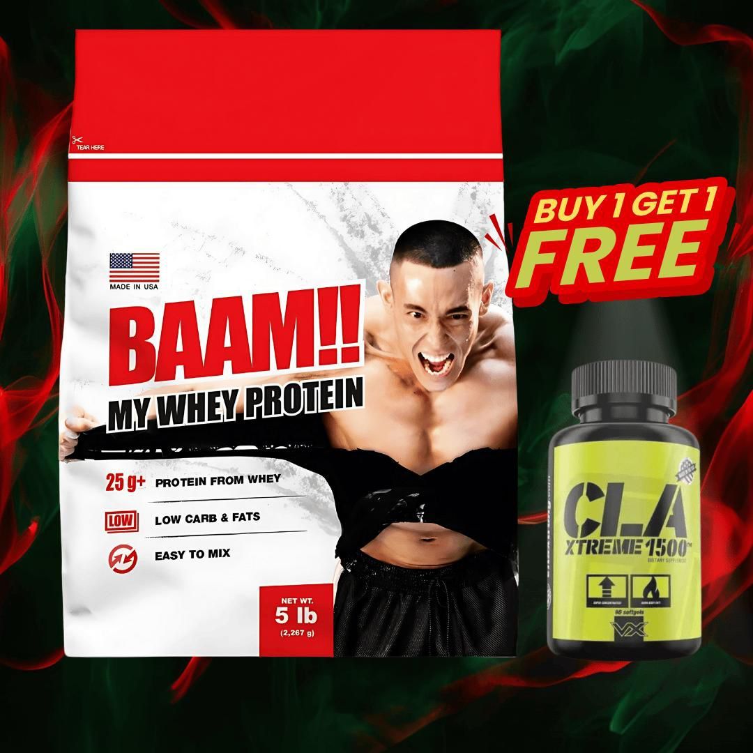 PROMOTION!!! BAAM WHEY PROTEIN 5lbs + VX CLA_0