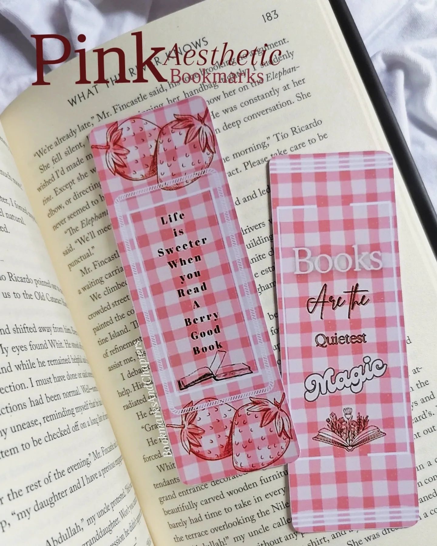 Pink Aesthetic Bookmark_0