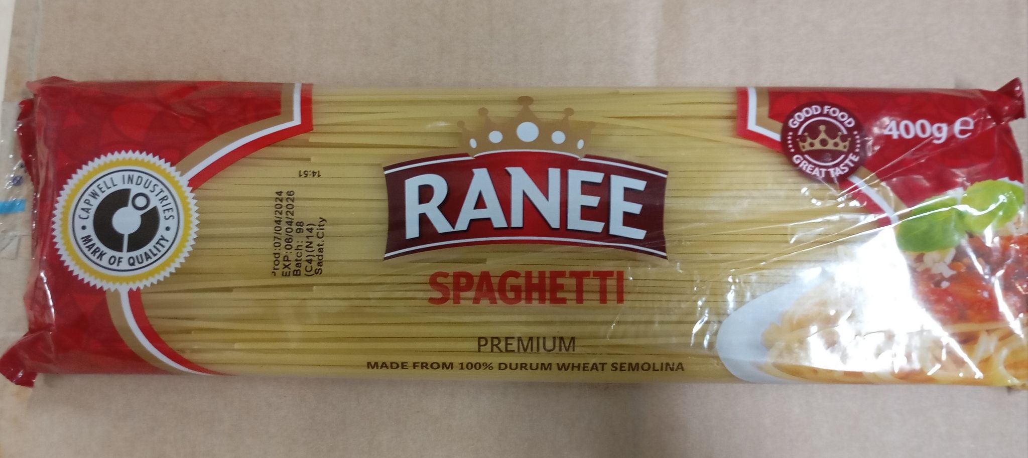 RANEE PREMIUM SPAGHETTI 400GM_0