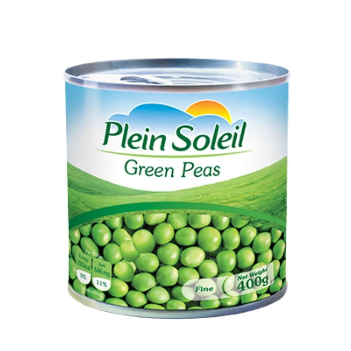 PLEIN SOLEIL CANNED GREEN PEAS 400G_0