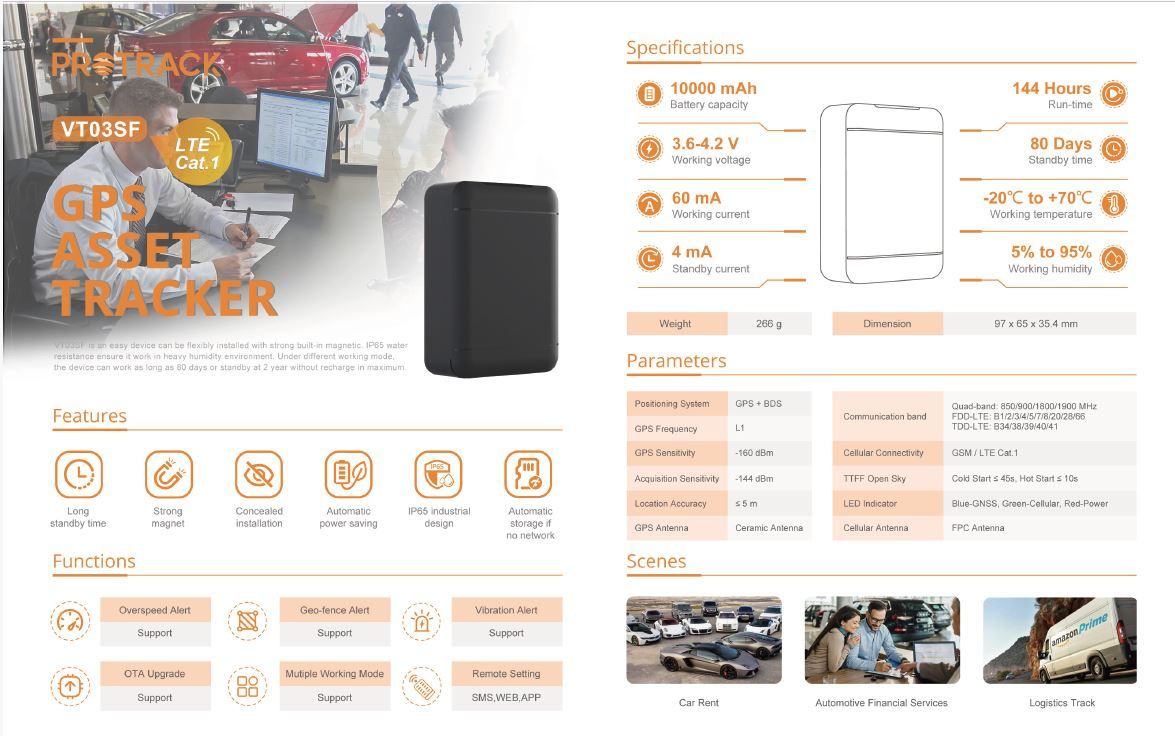 VT03SF 4G DIY Portable Rechargeable Live Web Based and Mobile App GPS Tracker – NO CONTRACT_0