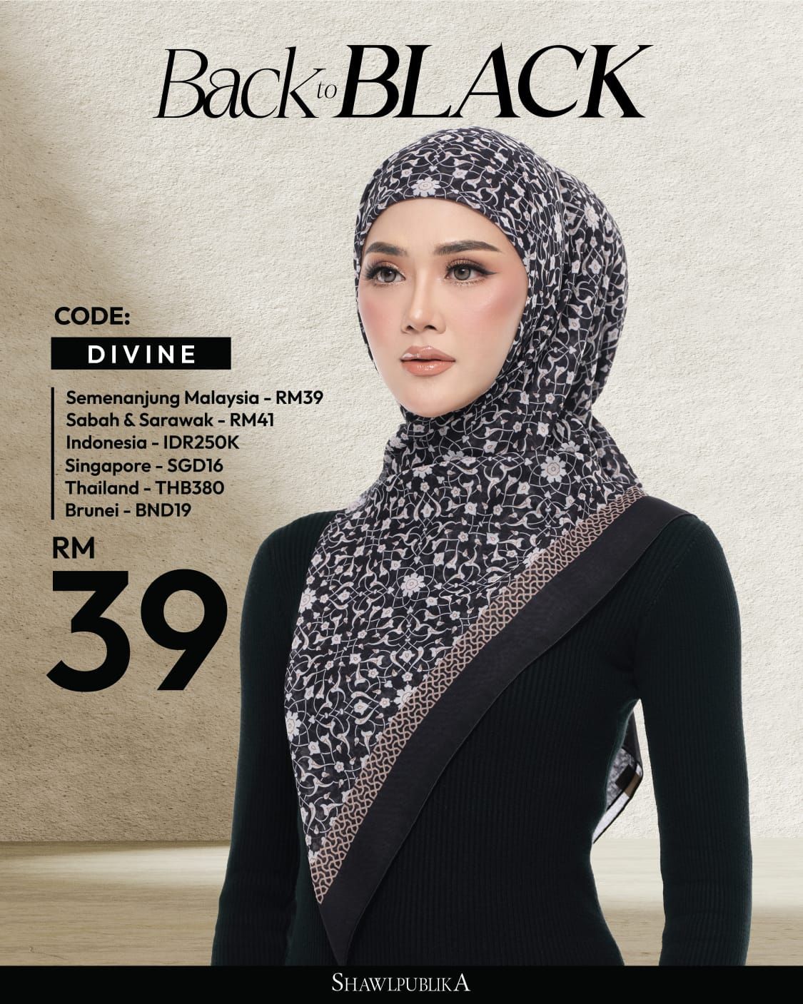 Back to Black Limited Edition by Shawl Publika_4