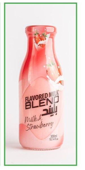 BLEND STRAWBERRY MILK GLASS 300ML X12 - 20769_0
