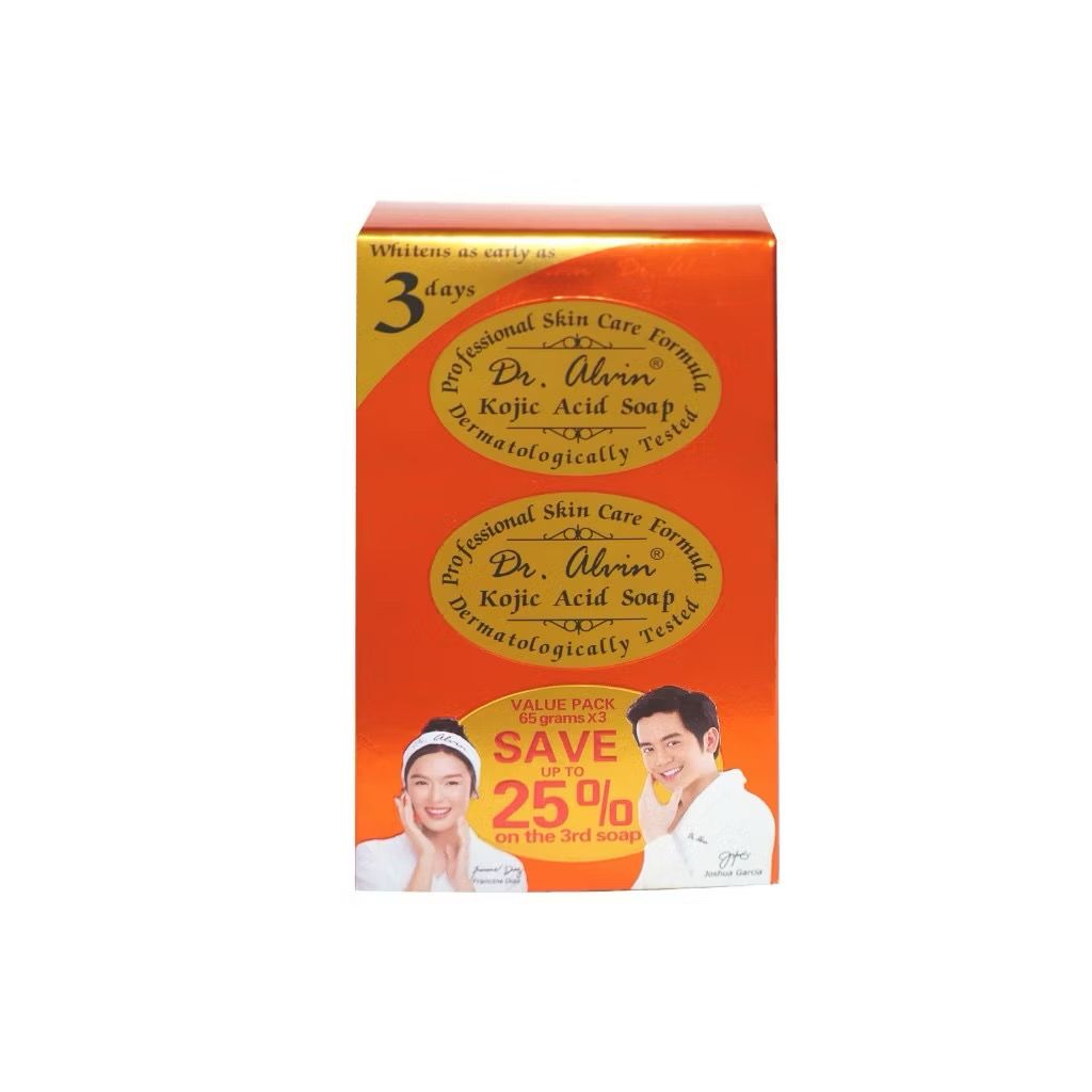 Dr. Alvin Kojic Acid Soap 65g x 3 bars_0