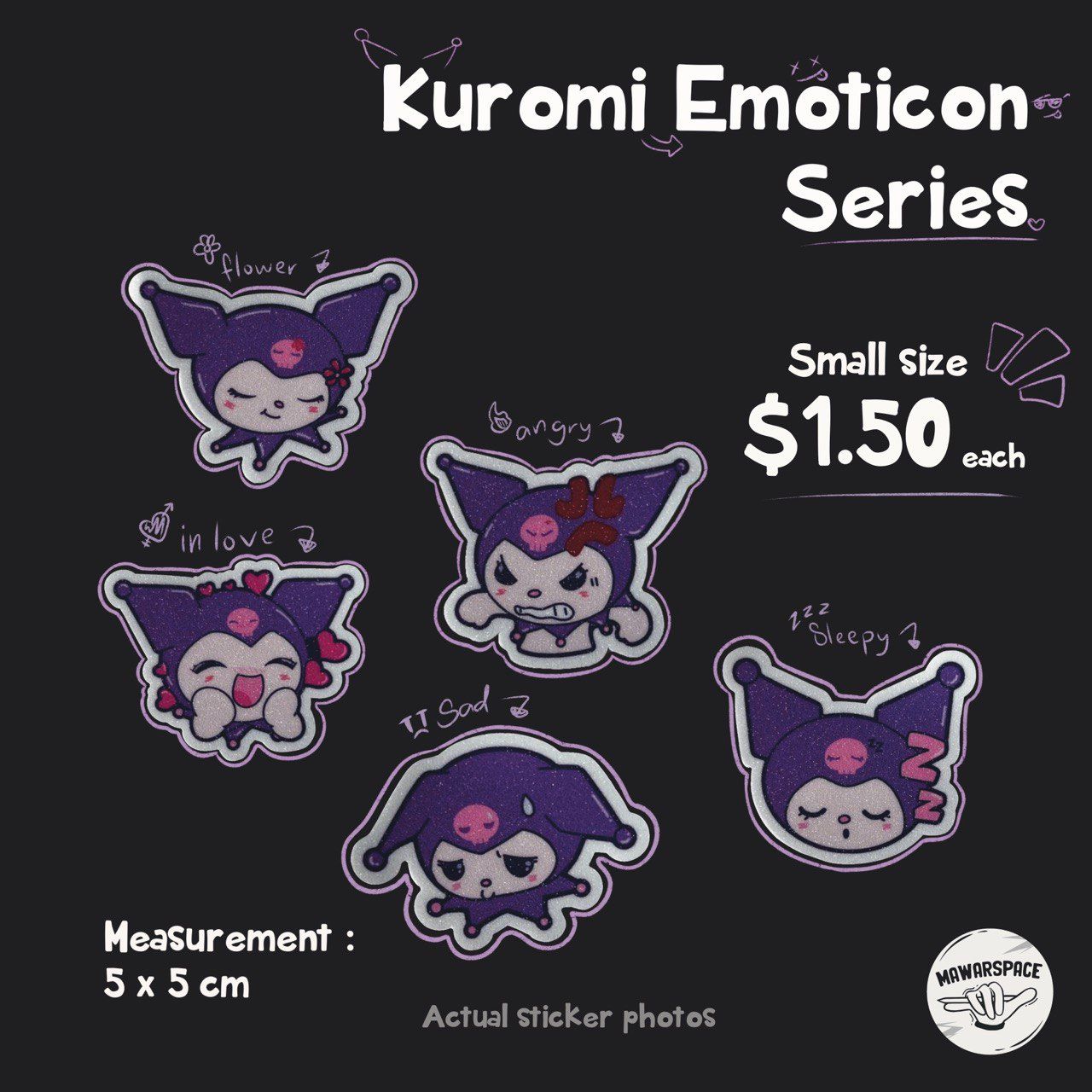 Kuromi Emoticon Series_2