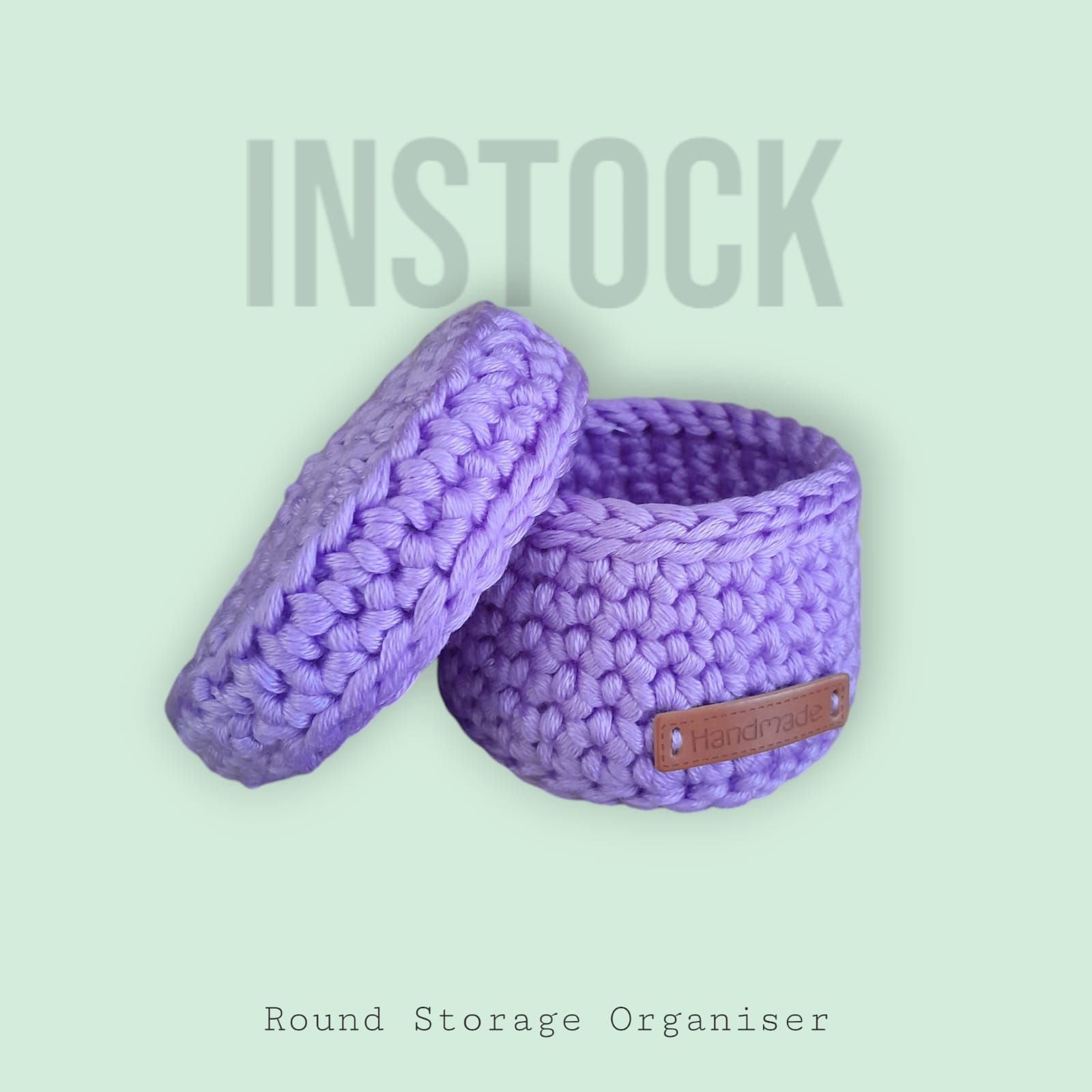 [INSTOCK] Round Purple Storage Organiser_0