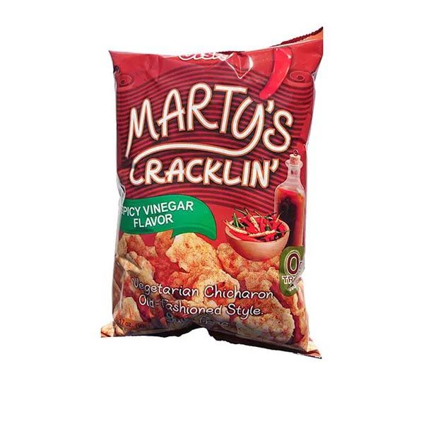 Marty's Crackling Spicy & Vinegar Chicharon 90g_0