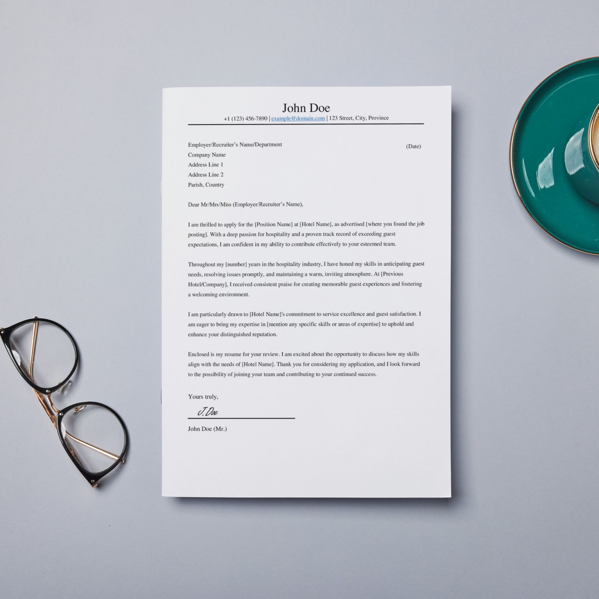 Easy-Edit Standard Cover Letter Template_0