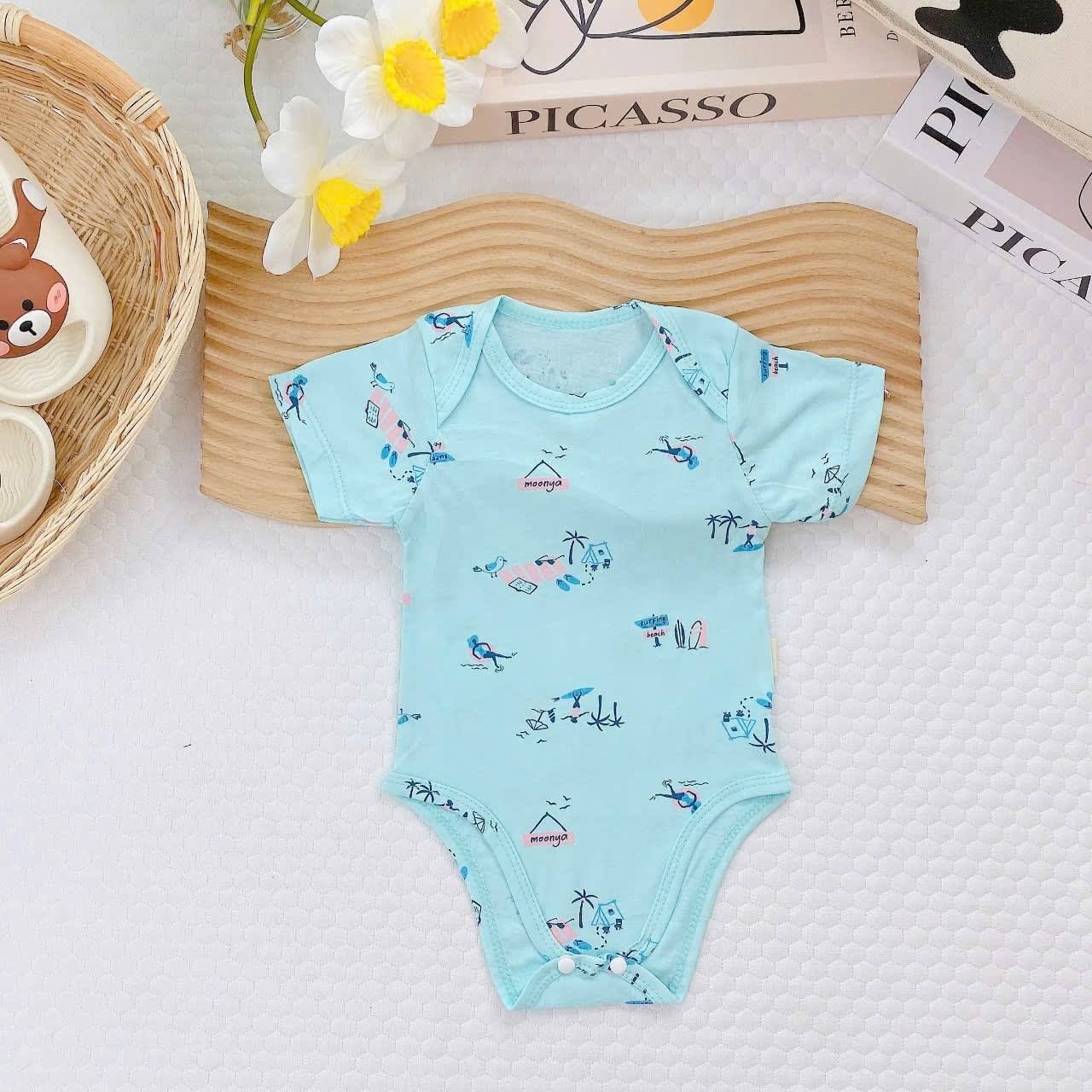 Breezy Baby Romper - Beach_0