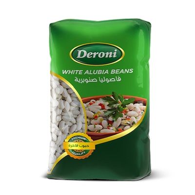 Deroni White Alubia Beans 900g_0