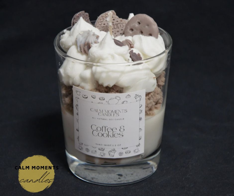 Coffee and cookies scented soywax candle_0