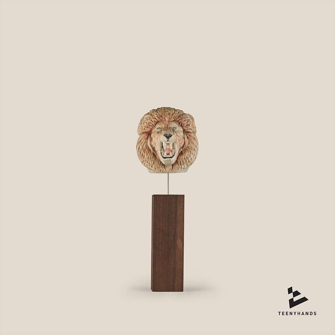 Handcarved Lion Head_0