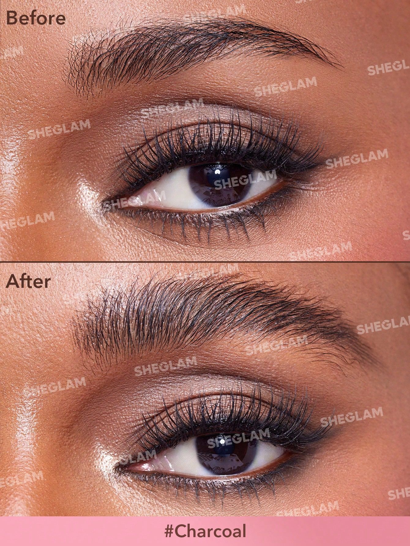 SHEGLAM Brow-Fection Angled Brush & Dip - Charcoal_1