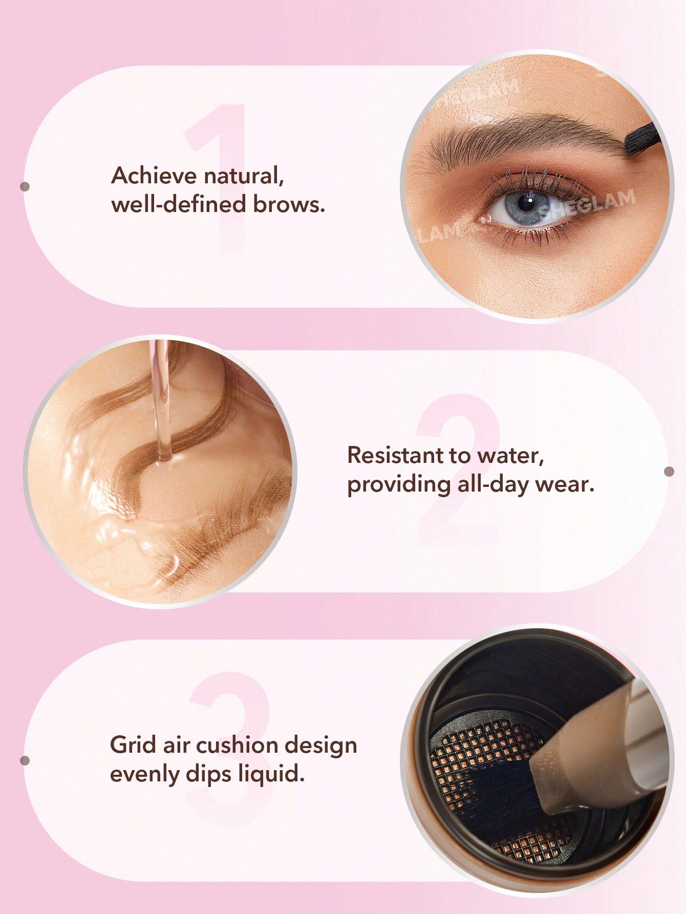 SHEGLAM Brow-Fection Angled Brush & Dip - Latte_8