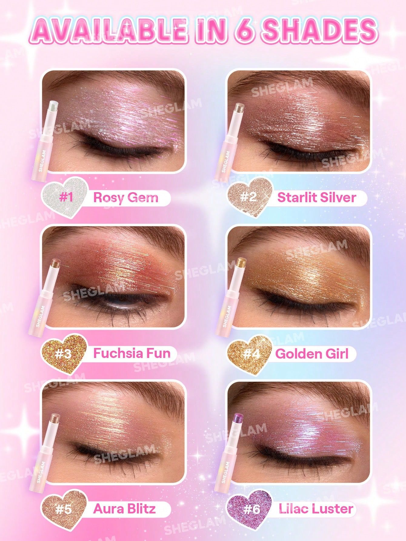 SHEGLAM Crystal Jelly Glaze Stick - Starlit Silver_4