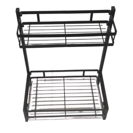 Kitchen Organizer Cabinet Spice Rack Multipurpose Storage Shelves 2 Tier kitchen shelves._4