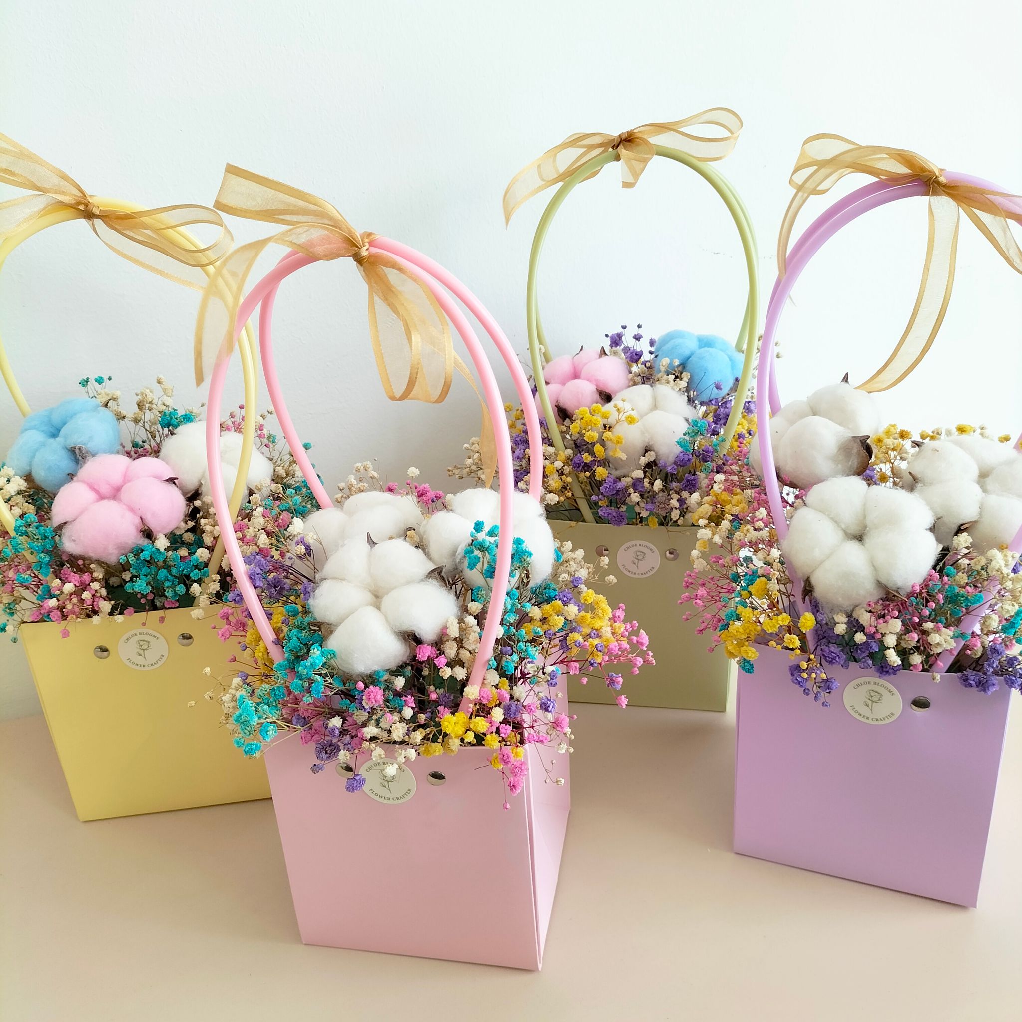 Colorful Baby’s Breath Flower Bag_0