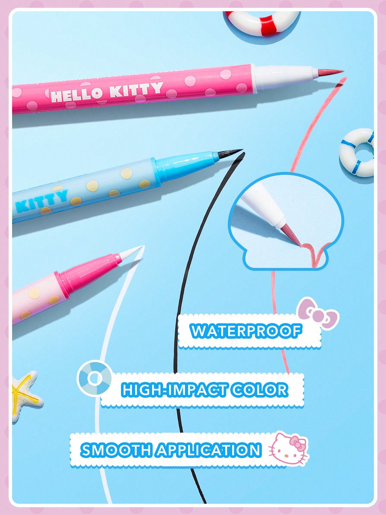 SHEGLAM X Hello Kitty Make Waves Waterproof Eyeliner - Black Sand_6