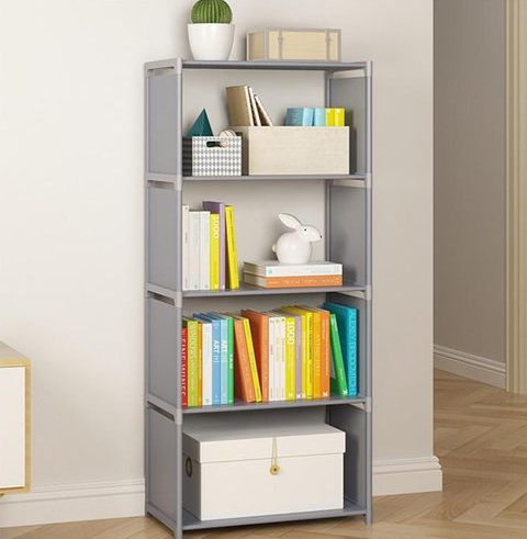 4-Grid 5-Layer Sahelf,Storage Rack,Shoe Cabinet,Clothes-Shoe Rack,DIY Bookshelf_2