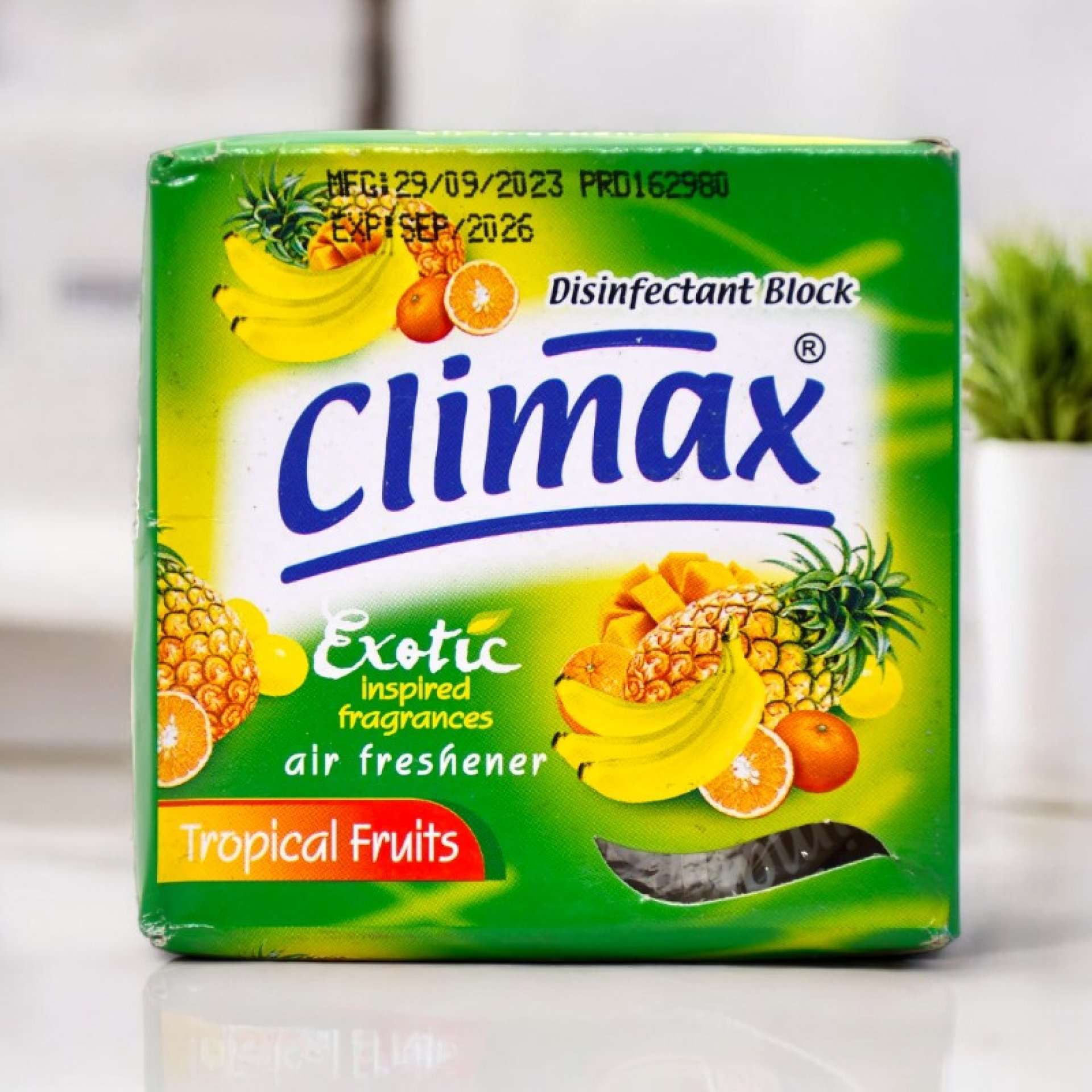 Climax Disinfectant Block Green, Exotic Air Freshener 170g_0